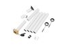 TROBOLO Electric exhaust system for composting toilets with 2 m DN 50 pipe set - USB, 12 V, 24 V, 230 V