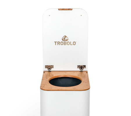 TROBOLO SilvaBlœm - wooden composting toilet with urine separation, white