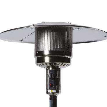 Carbon Garden Słońce - Gazowy parasol grzewczy 5-13kW 15m2 Czarny