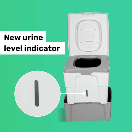 TROBOLO WandaGO starter kit - separating toilet, 25 l litter and 6.5 l inlays