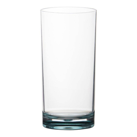 Plastikowe szklanki do picia marki GIMEX z niebieskim dnem 480 ml