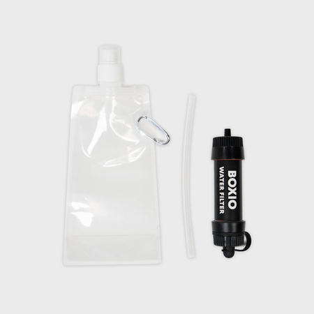 BOXIO WATER FILTER SYSTEM - filtr wody turystyczny do 8000 l z workiem 5 l