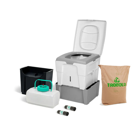 TROBOLO WandaGO Starter Kit – separating toilet, 25 l litter and 6.5 l bags