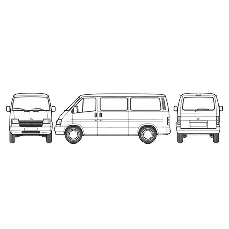 Wewnętrzna osłona termiczna szyb kabiny Ford Transit 2000–2006
