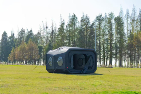 Inflatable capsule tent 350 x 300 x 220 cm, black