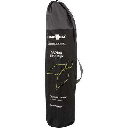 Składane krzesło Raptor Recliner marki Brunner, szaro-czarne