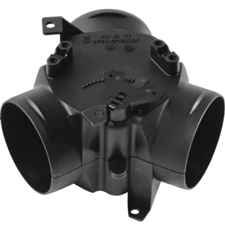 Y-shaped tee FI 90 x 90 x 90 adjustable with a flap