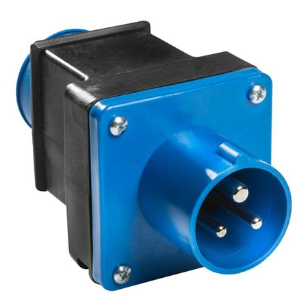 AS Schwabe adapter CEE 16 A na gniazdo Schuko 230 V, ok. 3,5 kW, IP44 - kompaktowy, do kampera i przyczepy