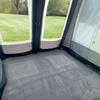 CAMPTECH awning carpet size 13 - 573 x 250 cm, breathable, blue and grey, 14.75 kg
