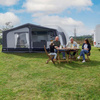 Przedsionek dmuchany do przyczepy CAMPTECH Jade Air 16 - obwód 1025-1050 cm, Camptex All Season, 4 okna, pompka w zestawie
