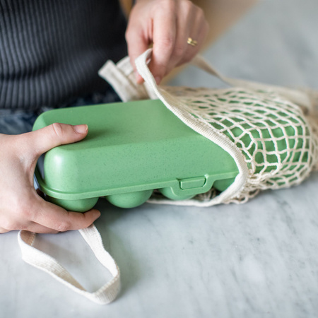 Pojemnik na jajka Koziol EGGS TO GO – zielony, na 10 jajek