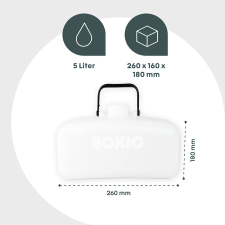 BOXIO CANISTER - kanister 5 l z HDPE do BOXIO TOILET i BOXIO WASH