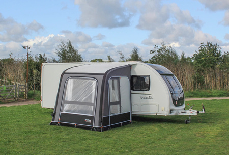 Przedsionek dmuchany częściowy CAMPTECH Opal Air 300 do przyczepy kempingowej - szer. 300 cm, wys. montażu 235-255 cm, Camptex All Season, 25,6 kg