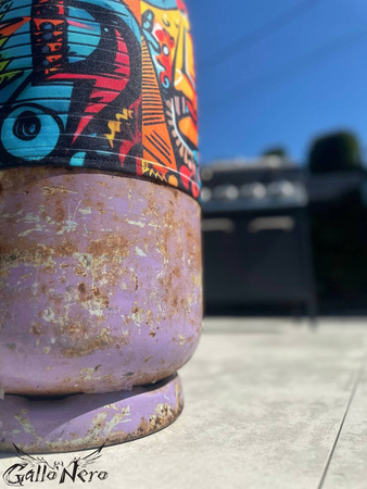 Cover for a 5kg MINI MEXICO gas cylinder GalloNero