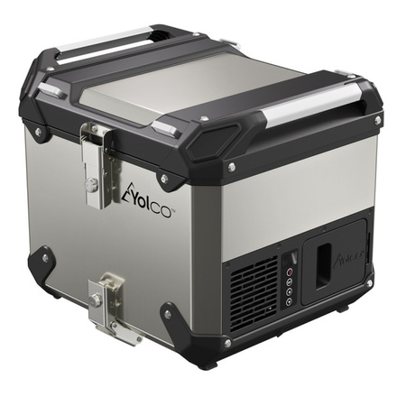 Yolco kompresorowa lodówka motocyklowa topcase MCX17 17 l, srebrna