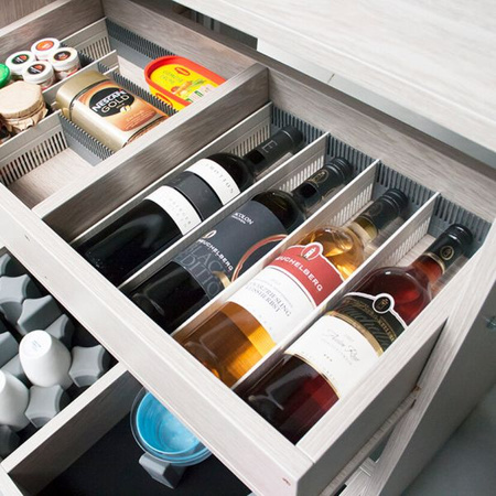 System organizacji szuflad purvario eStow Bar – light grey – 8 przegród