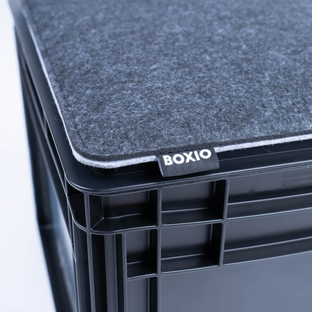 BOXIO SIT - reversible felt seat cushion for the Eurobox 39 x 29 cm, recycled