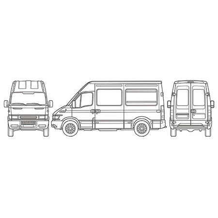 Wewnętrzna osłona termiczna szyb kabiny Iveco Daily od 2007