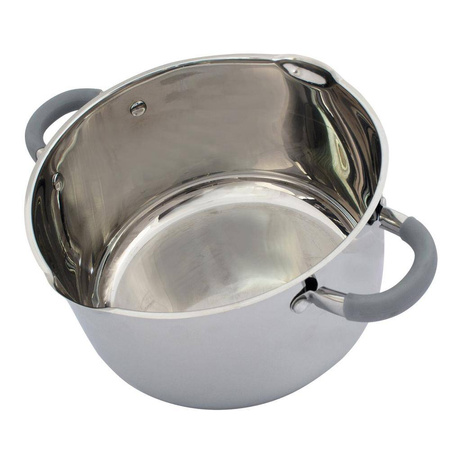 Stalowy garnek ze szklaną pokrywką 4.5 l EuroTrail
