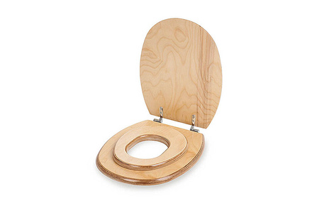 TROBOLO children's seat for composting toilet seat - alder and birch plywood