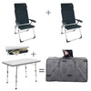 Zestaw mebli kempingowych Crespo Valencia Padded  – antracyt