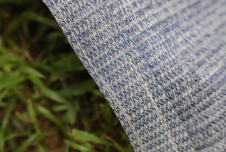 CAMPTECH awning carpet size 11 - 523 x 250 cm, breathable, blue and grey, 13.5 kg