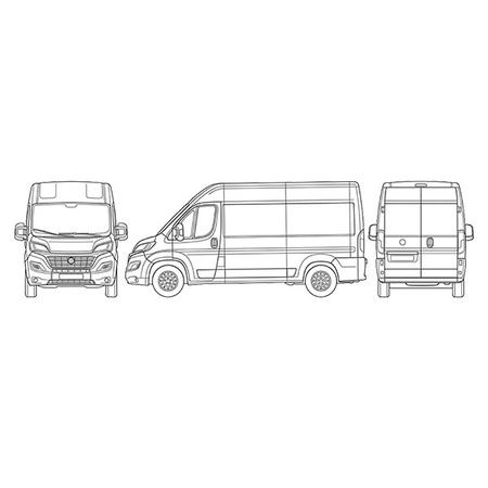 Interior thermal screen for cab windows Fiat Ducato 1994–2001