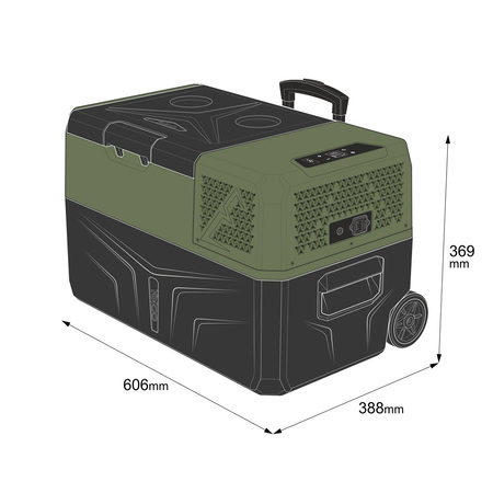 Lodówka przenośna kompresorowa Yolco 28L BCX30 Green