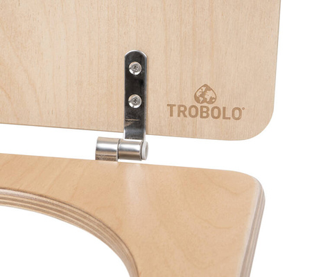 TROBOLO urine diverter grey with wooden toilet seat - insert for DIY composting toilet