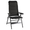Brunner Rebel Pro S krzesło kempingowe ciemnoszare - aluminium, oparcie 5 pozycji, tkanina 3D, nośność 150 kg