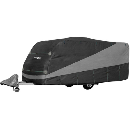 Pokrowiec na przyczepę kempingową Brunner Design 12M 750-800 cm - 800 x 250 x 220 cm, 4-warstwowa włóknina, oddychający