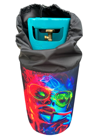 Cover for a 11kg SMOKE gas cylinder GalloNero