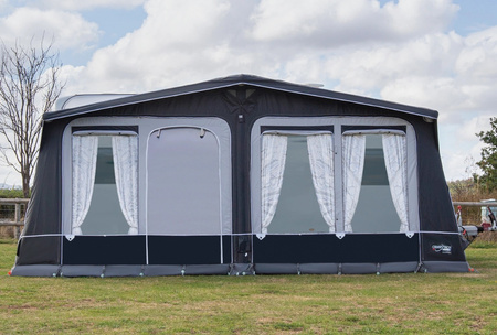 CAMPTECH Diamant Air 14 inflatable seasonal awning - circumference 975-1000 cm, Camptex All Season, 4 windows