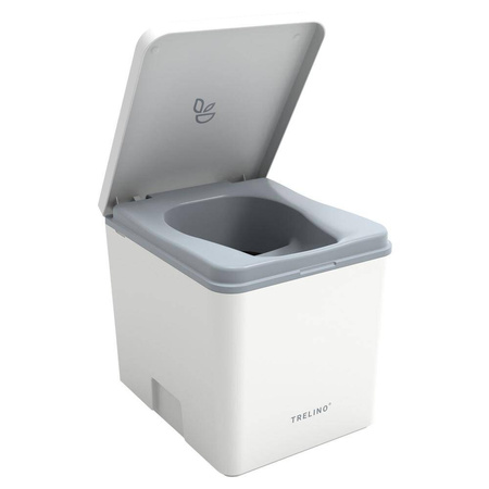 Trelino Evo M toaleta kompostująca separacyjna biała, 5 l / 8 l, soft-close, bez wody i chemii