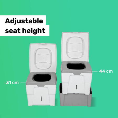 TROBOLO WandaGO starter kit - separating toilet, 25 l litter and 6.5 l inlays
