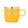 Kubek espresso stal nierdzewna MAWII 177 ml izolowany żółty